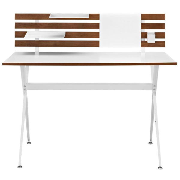 Modway Knack Wood Office Desk - Cherry | Desks | Modishstore-4