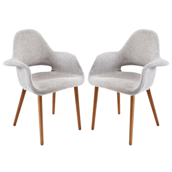 Modway Taupe Dining Armchair - Set of 2