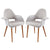 Modway Taupe Dining Armchair - Set of 2