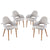 Modway Taupe Dining Armchair - Set of 4