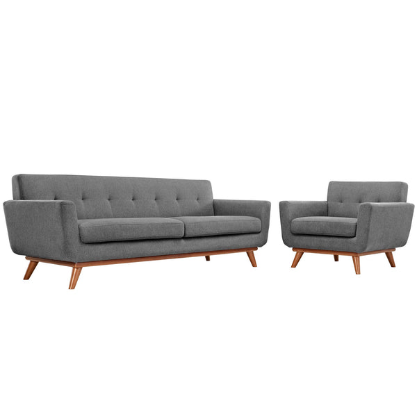 Modway Engage Armchair and Sofa - Set of 2 | Sofas | Modishstore-57