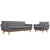 Modway Engage Armchair and Sofa - Set of 2 | Sofas | Modishstore-57