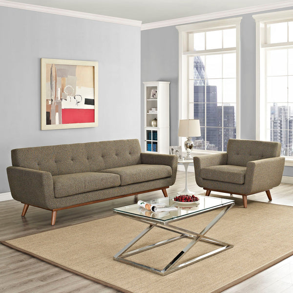Modway Engage Armchair and Sofa - Set of 2 | Sofas | Modishstore-33