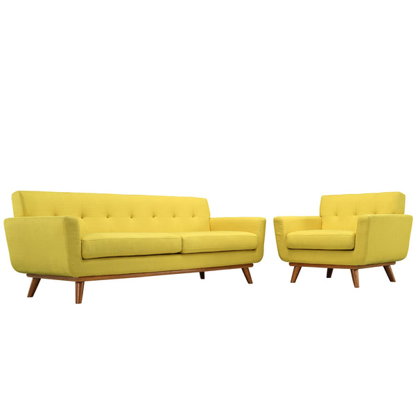 Modway Engage Armchair and Sofa - Set of 2 | Sofas | Modishstore-24
