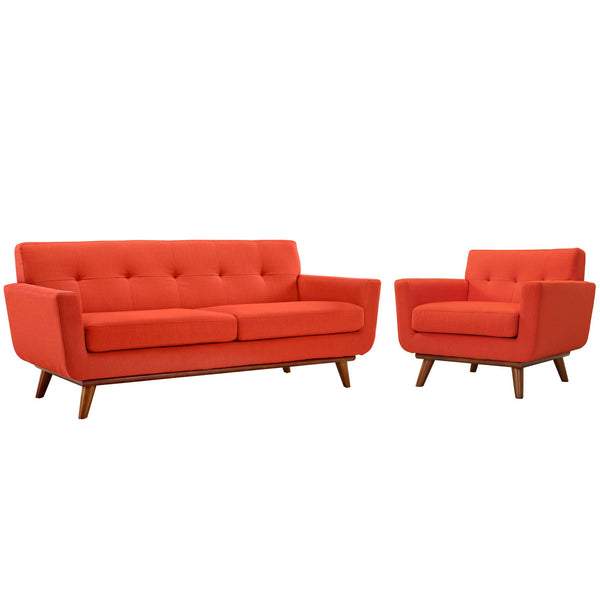 Modway Engage Armchair and Loveseat - Set of 2 | Loveseats | Modishstore-16