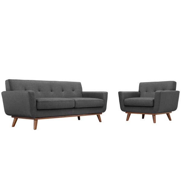 Modway Engage Armchair and Loveseat - Set of 2 | Loveseats | Modishstore-19