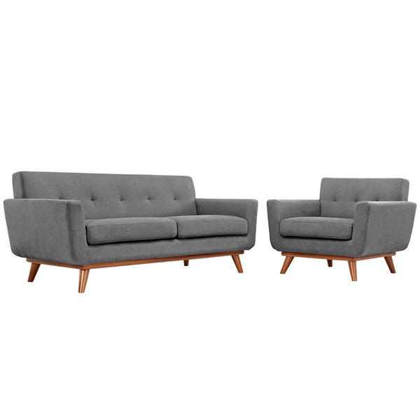 Modway Engage Armchair and Loveseat - Set of 2 | Loveseats | Modishstore-35