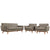 Modway Engage Armchairs and Loveseat - Set of 3 | Loveseats | Modishstore-39