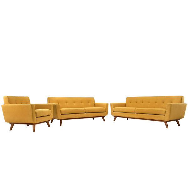 Modway Engage Sofa Loveseat and Armchair - Set of 3 | Loveseats | Modishstore-62