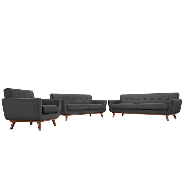 Modway Engage Sofa Loveseat and Armchair - Set of 3 | Loveseats | Modishstore-34