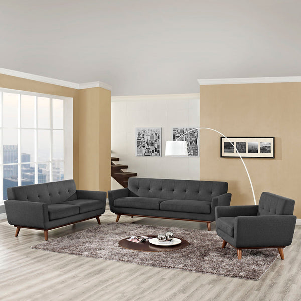 Modway Engage Sofa Loveseat and Armchair - Set of 3 | Loveseats | Modishstore-33