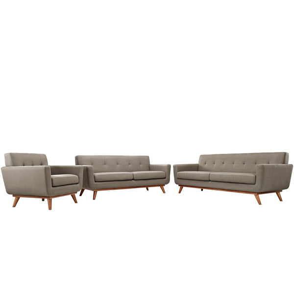 Modway Engage Sofa Loveseat and Armchair - Set of 3 | Loveseats | Modishstore-60