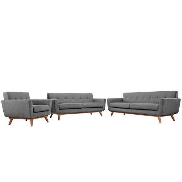Modway Engage Sofa Loveseat and Armchair - Set of 3 | Loveseats | Modishstore-3