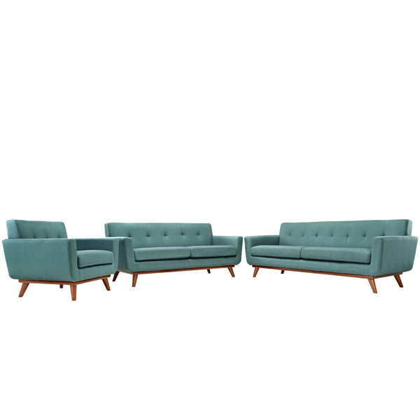 Modway Engage Sofa Loveseat and Armchair - Set of 3 | Loveseats | Modishstore-61