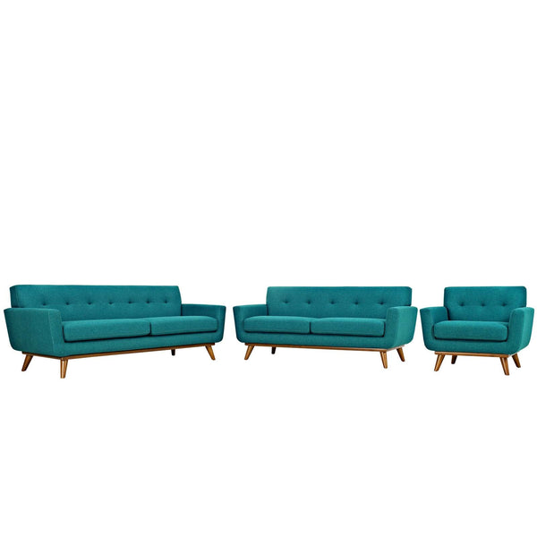 Modway Engage Sofa Loveseat and Armchair - Set of 3 | Loveseats | Modishstore-11