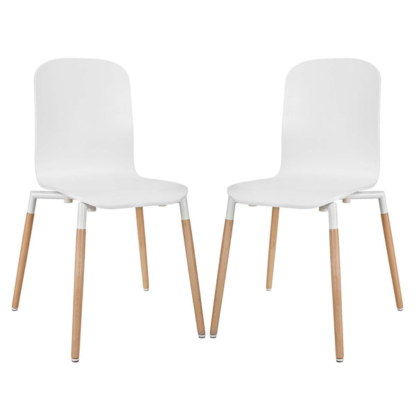 Modway Stack Wood Dining Chairs - Set of 2 | Dining Chairs | Modishstore-12