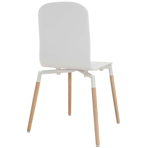 Modway Stack Wood Dining Chairs - Set of 2