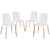 Modway Stack Wood Dining Chairs - Set of 4 | Dining Chairs | Modishstore-13