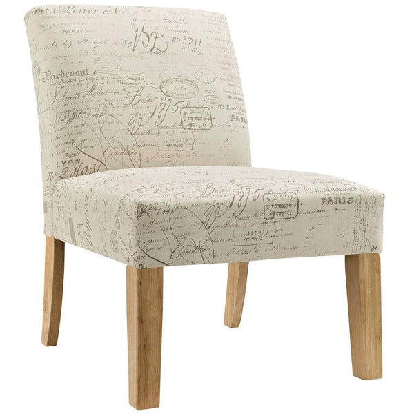 Modway Auteur Upholstered Fabric Side Chair - White | Accent Chairs | Modishstore-2