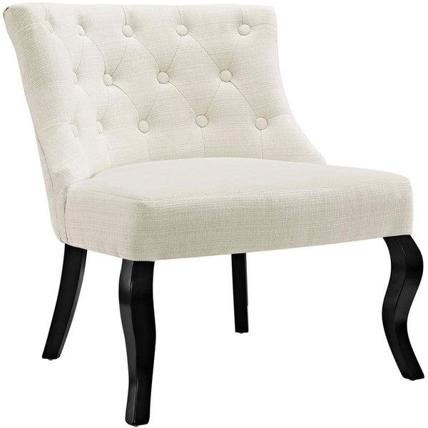 Modway Royal Upholstered Fabric Armchair - Beige | Accent Chairs | Modishstore-2