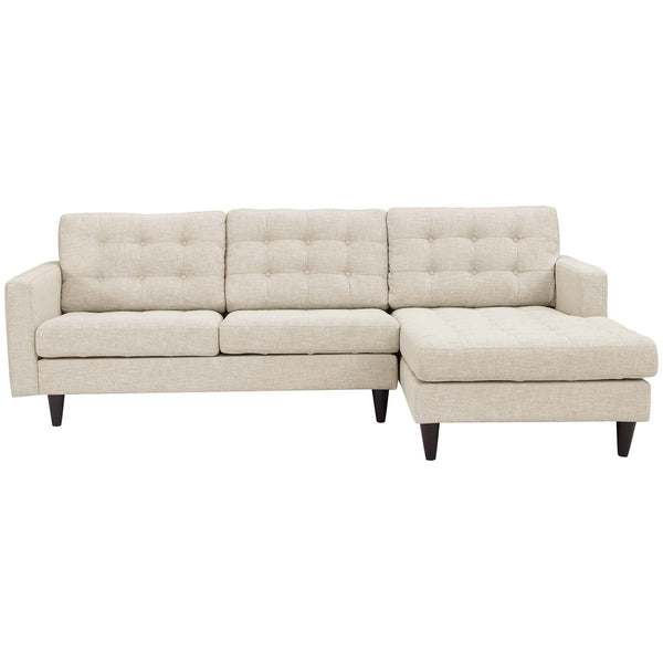 Modway Empress Right-Facing Upholstered Sectional Sofa | Sofas | Modishstore-9