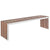 Modway Gridiron Large Wood Inlay Bench - Walnut | Stools & Benches | Modishstore-5