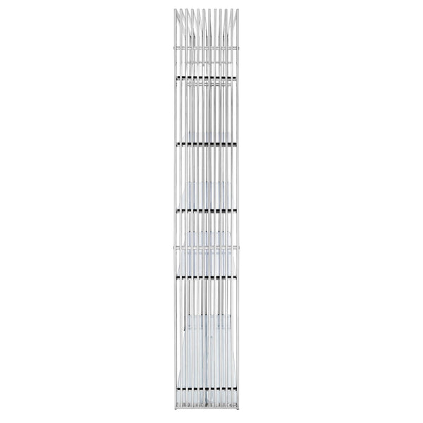 Modway Gridiron Stainless Steel Bookshelf - Silver | Bookcases | Modishstore-3