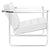 Modway Serene Stainless Steel Upholstered Vinyl Lounge Chair - White | Lounge Chairs | Modishstore-3