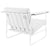 Modway Serene Stainless Steel Upholstered Vinyl Lounge Chair - White | Lounge Chairs | Modishstore-4