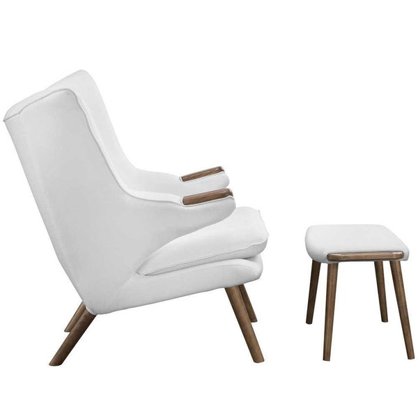 Modway Bear Lounge Chair and Ottoman | Lounge Chairs | Modishstore-3