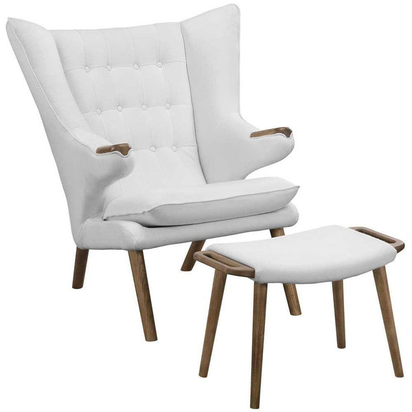 Modway Bear Lounge Chair and Ottoman | Lounge Chairs | Modishstore-2