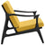 Modway Pace Upholstered Armchair - Black Yellow | Armchairs | Modishstore-3