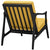 Modway Pace Upholstered Armchair - Black Yellow | Armchairs | Modishstore-4