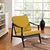 Modway Pace Upholstered Armchair - Black Yellow | Armchairs | Modishstore
