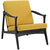Modway Pace Upholstered Armchair - Black Yellow | Armchairs | Modishstore-2