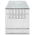 Modway Gridiron Stainless Steel Office Desk - Silver | Desks | Modishstore-3