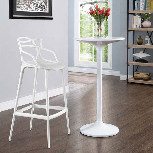 Modway Entangled Bar Stool - White | Bar Stools | Modishstore