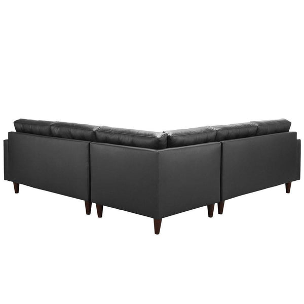 Modway Empress 3 Piece Leather Sectional Sofa Set | Sofas | Modishstore-4