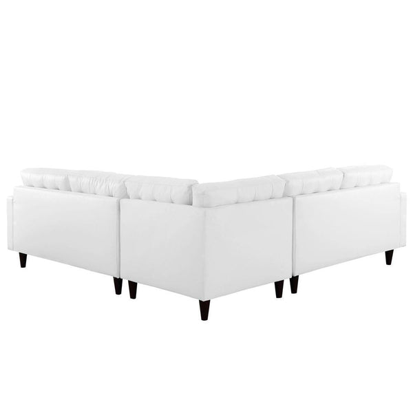 Modway Empress 3 Piece Leather Sectional Sofa Set | Sofas | Modishstore-6