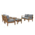 Modway Marina 6 Piece Outdoor Patio Teak Sofa Set - Natural White | Outdoor Sofas, Loveseats & Sectionals | Modishstore-22