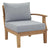 Modway Marina 6 Piece Outdoor Patio Teak Sofa Set - Natural White | Outdoor Sofas, Loveseats & Sectionals | Modishstore-8