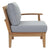 Modway Marina 6 Piece Outdoor Patio Teak Sofa Set - Natural White | Outdoor Sofas, Loveseats & Sectionals | Modishstore-9
