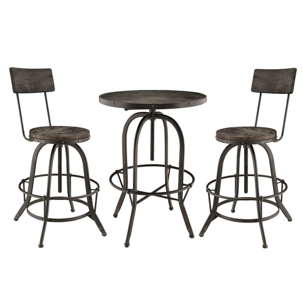 Modway Gather 3 Piece Dining Set - EEI-1604 | Dining Sets | Modishstore-3