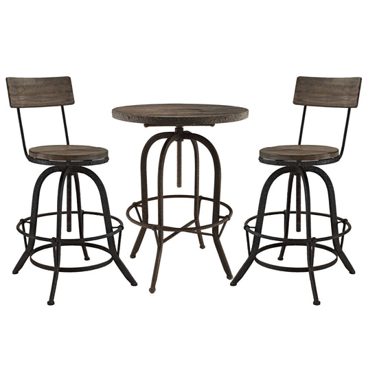 Modway Gather 3 Piece Dining Set - EEI-1604 | Dining Sets | Modishstore-2
