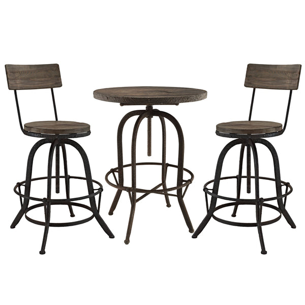 Modway Gather 3 Piece Dining Set - EEI-1604 | Dining Sets | Modishstore-2