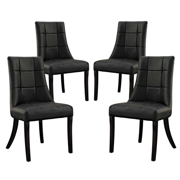 Modway Noblesse Vinyl Dining Chair - Set of 4