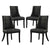 Modway Noblesse Vinyl Dining Chair - Set of 4