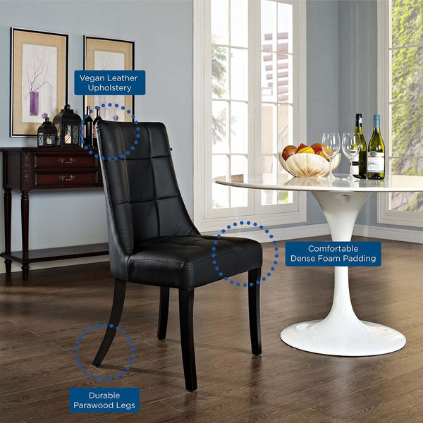 Modway Noblesse Vinyl Dining Chair - Set of 4