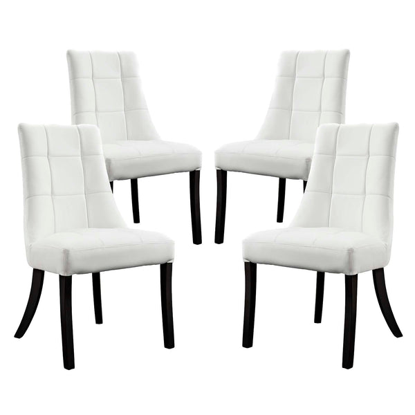 Modway Noblesse Vinyl Dining Chair - Set of 4 | Dining Chairs | Modishstore-9
