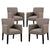 Modway Chloe Armchair - Set of 4 | Armchairs | Modishstore-9